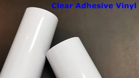 80mic Clear Monomeric Calendered PVC Vinyl Transparent Self Adhesive Vinyl Solvent Printable Window Film 