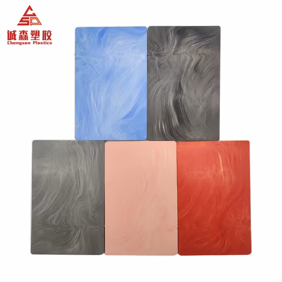 Grey ABS Sheet Plastic for Vacuum Forming ABS Marble Wood Texture PMMA Sheets