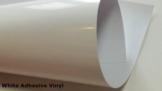 Permanent Adhesive Monomeric Calendered White 100mic PVC Film Es1014 