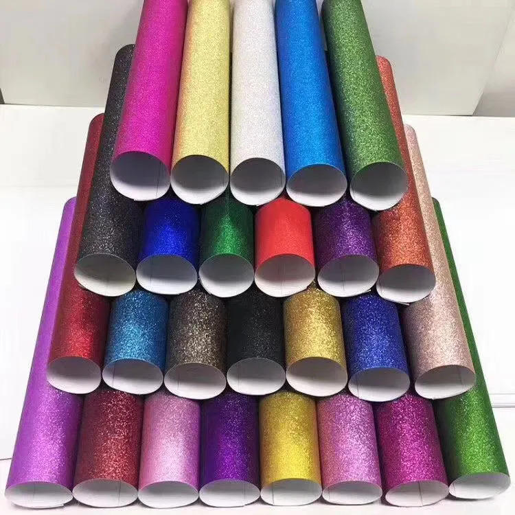 Transparent PVC Glitter Film Clear CPP Base Sparkle Lamination Film